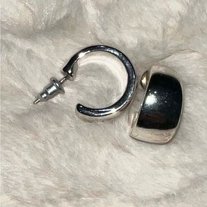 Silver earrings